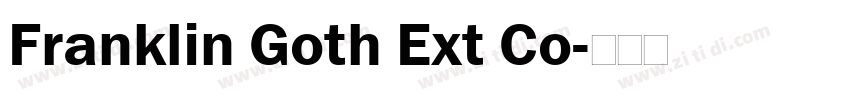 Franklin Goth Ext Co字体转换